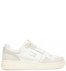 Sneakersy Tommy Jeans écru damskie 