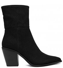 Botki na słupku JENNY czarne 