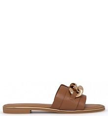 Klapki JENNY brązowe damskie 