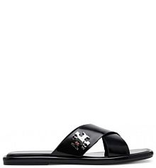 Klapki Tory Burch czarne damskie 