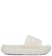 Klapki Hunter białe damskie 