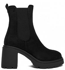 Botki na słupku JENNY czarne 