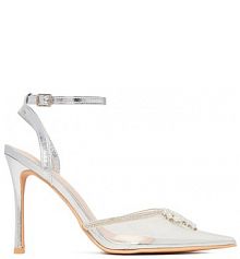 Sandały na szpilce DeeZee przezroczysty 