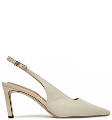 Sandały na szpilce Tommy Hilfiger beżowe 