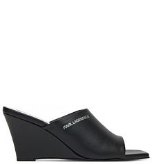 Klapki KARL LAGERFELD czarne damskie 