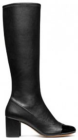 Botki na słupku Geox czarne 