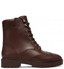 Botki LAUREN RALPH LAUREN brązowe damskie 