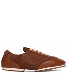 Sneakersy Polo Ralph Lauren brązowe damskie 