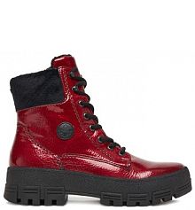 Botki Rieker czerwone damskie 