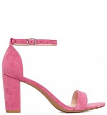 Sandały na słupku DeeZee różowe 
