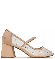 Półbuty na obcasie Call It Spring beżowe damskie 