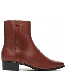 Botki Tommy Hilfiger brązowe damskie 