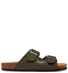 Klapki Pepe Jeans khaki męskie 