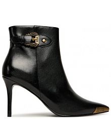 Botki na szpilce Versace Jeans Couture czarne 