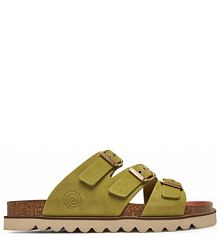 Klapki Dr. Brinkmann zielone damskie 