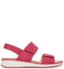 Sandały na koturnie Caprice różowe 