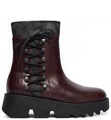 Botki Fly London bordowy damskie 