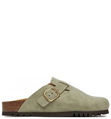 Klapki Scholl zielone damskie 