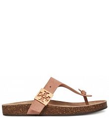 Japonki Tory Burch beżowe damskie 