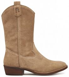 Botki Tommy Hilfiger brązowe dziecięce 