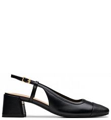 Sandały na słupku Clarks czarne 