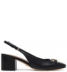 Sandały na słupku Guess czarne 