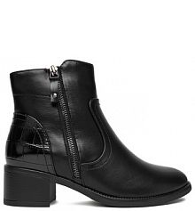 Botki na słupku Clara Barson czarne 