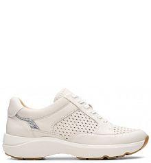 Sneakersy Clarks białe damskie 