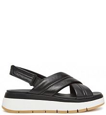 Sandały na koturnie Clarks czarne 