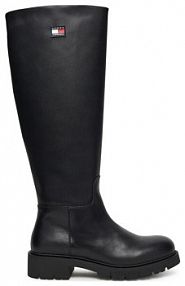 Kozaki Tommy Jeans czarne damskie 