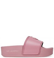 Klapki KARL LAGERFELD różowe damskie 