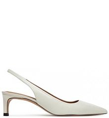 Sandały na szpilce BOSS białe 