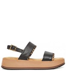 Sandały na koturnie s.Oliver czarne 