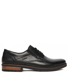 Półbuty wizytowe Rieker czarne męskie 