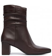 Botki na słupku Caprice brązowe 