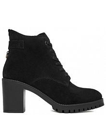 Botki na słupku Lasocki czarne 