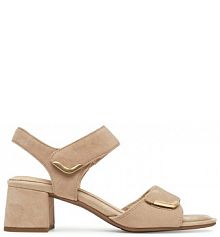 Sandały na słupku Tamaris beżowe 