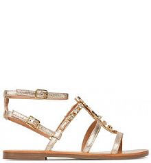 Sandały Patrizia Pepe złote dziecięce 