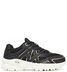 Sneakersy Armani Exchange czarne damskie 