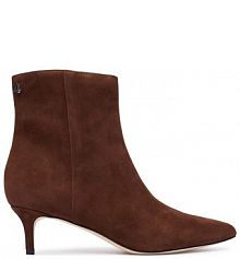 Botki na szpilce LAUREN RALPH LAUREN brązowe 