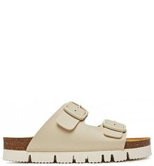 Klapki Dr. Brinkmann écru damskie 