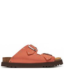 Klapki Scholl koralowy damskie 