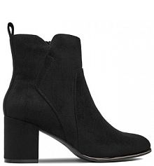 Botki na słupku JENNY czarne 