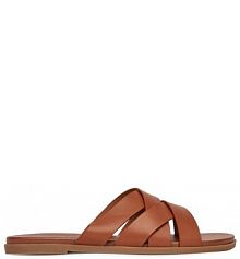 Klapki Clara Barson brązowe damskie 