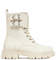 Trzewiki DeeZee écru dziecięce 