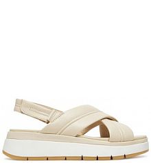 Sandały Clarks écru damskie 