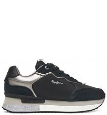 Sneakersy Pepe Jeans czarne damskie 