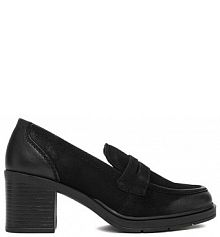 Półbuty na obcasie Lasocki czarne damskie 