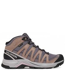 Buty trekkingowe wysokie Salomon fioletowe damskie 