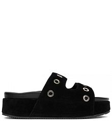 Klapki Inuikii czarne damskie 